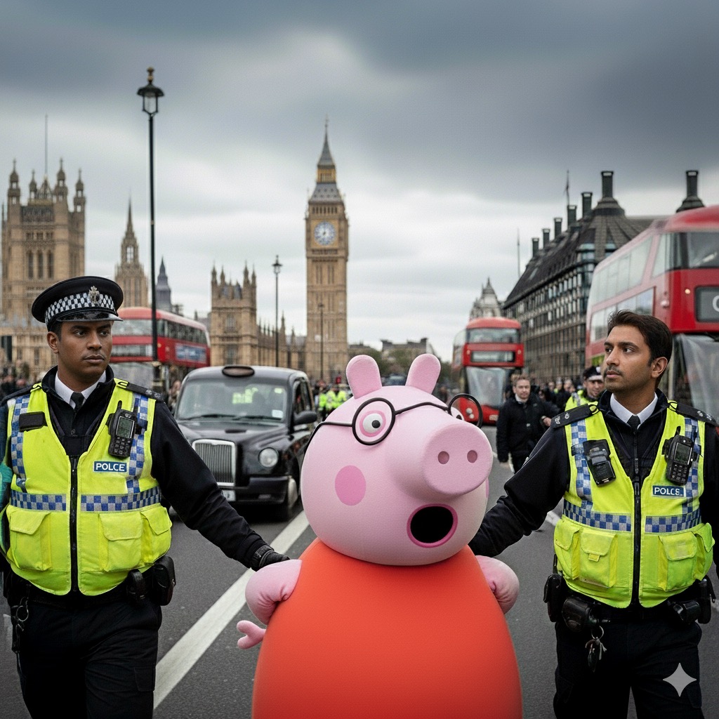Peppa Pig’s Dad Arrested in London Over Offensive Tweet